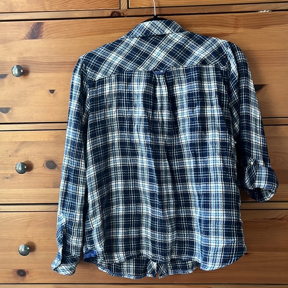 Kut from the Kloth Blue Plaid Top - Picture 4 of 4